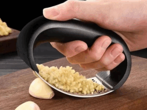 Garlic Press, Stainless Steel Professional Manual Garlic Crusher
