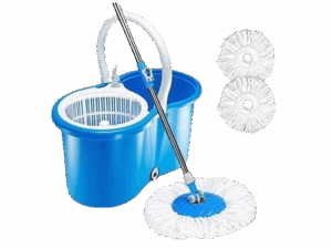 Metallic Spin Mop With Bucket