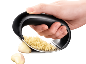 Garlic Press, Stainless Steel Professional Manual Garlic Crusher
