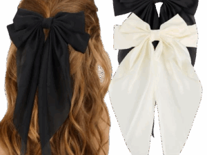 Silky Satin Hair Bows (2pcs)