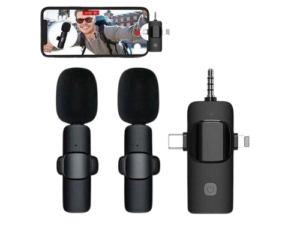 Double Wireless Lavalier Microphone System