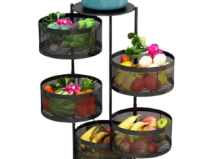5 Layer Rotating Multi-Layer Round Kitchen Storage