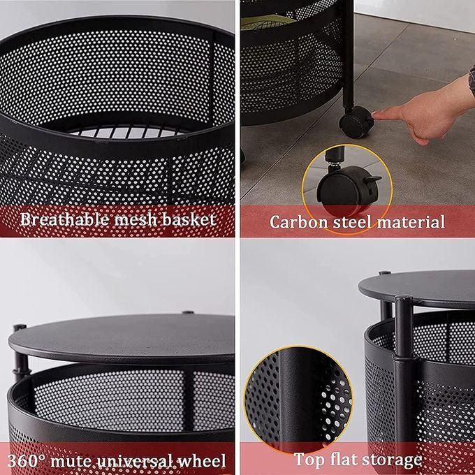 5 Layer Rotating Multi-Layer Round Kitchen Storage - Image 2