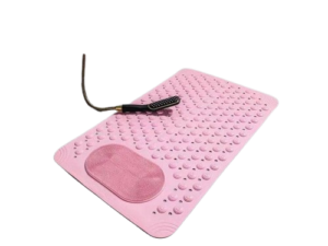 Antislip Bathroom Mat With Foot Scrubber/Massager