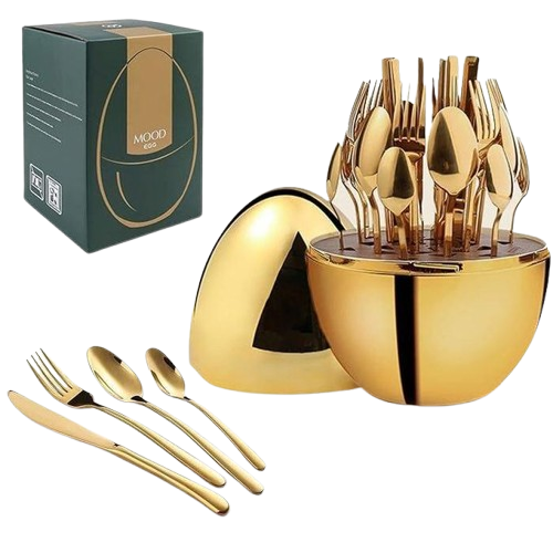 Executive Egg-Shaped Cutlery Set