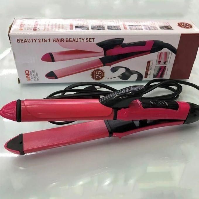 2 in 1 Hair Flat iron and Curling Tong - Image 2