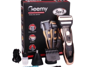 Geemy Rechargeable Hair Shaving Machine, Shaver- 3 In 1