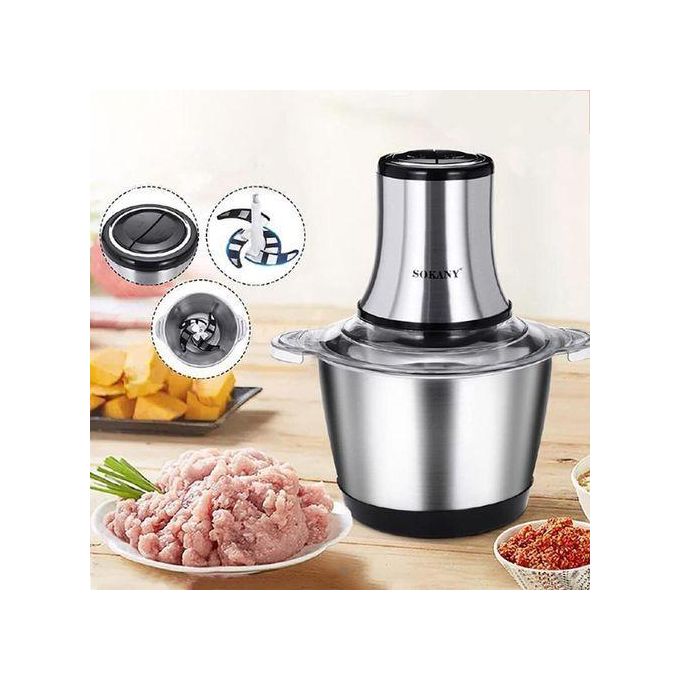 Electric Stainless Steel Food Processor 3L - Image 3