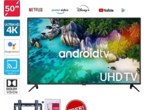 Smart Android QLED TV & Digital Television 50" Inch (HTC5088QFS)