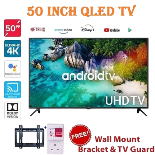 Smart Android QLED TV & Digital Television 50" Inch (HTC5088QFS)