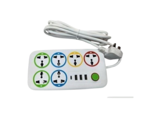 Astra 6 Way Extension Socket With 3 USB Ports And 1 Type-C Slot