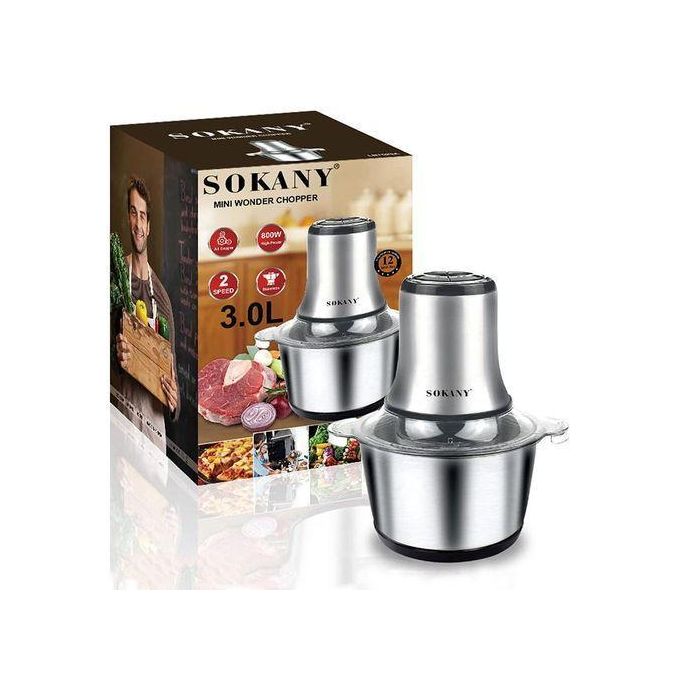 Electric Stainless Steel Food Processor 3L - Image 2