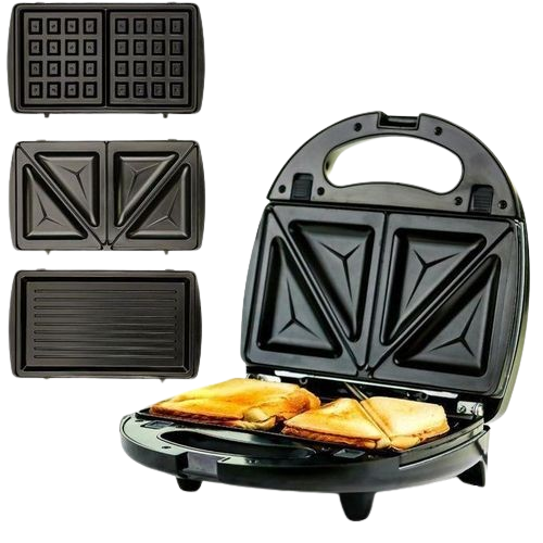 Sokany 3 In 1 Sandwich, Waffle Maker & Grill