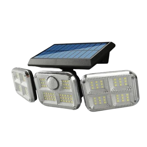 Solar Light 3 head wall bright lamp