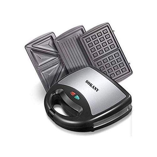 Sokany 3 In 1 Sandwich, Waffle Maker & Grill - Image 5